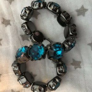 Green Blue Turquoise Stretchy Bracelet